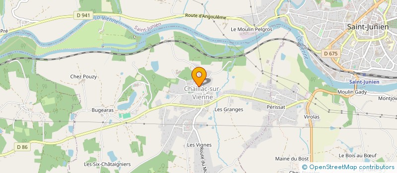 localisation de l'entreprise MONSIEUR JACKY BARATEAU à CHAILLAC-SUR-VIENNE