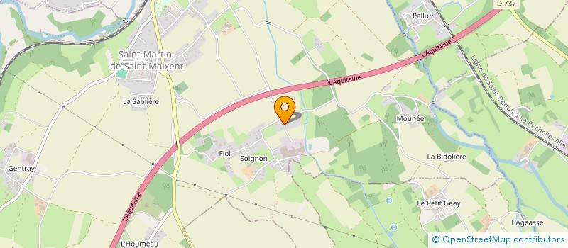 localisation de l'entreprise MONSIEUR JACKY BARATON  ST MARTIN DE ST MAIXENT