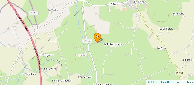 localisation de l'entreprise MONSIEUR JACKY BARBELETTE  SAINT-GEORGES-DE-REINTEMBAULT