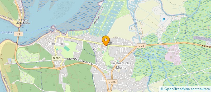 localisation de l'entreprise MONSIEUR JACKY BARON  LA BARRE-DE-MONTS