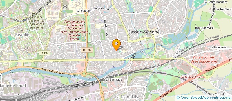 localisation de l'entreprise MONSIEUR JACKY BATARD  CESSON-SEVIGNE