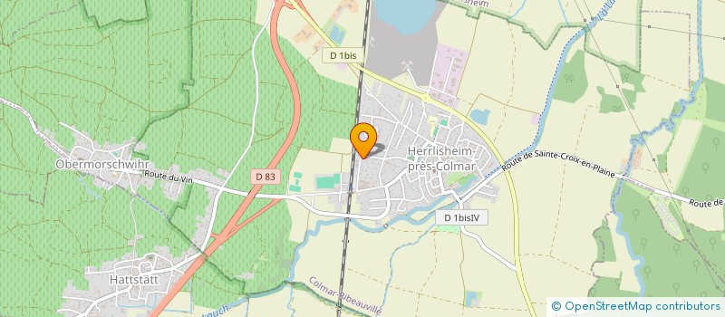 localisation de l'entreprise MONSIEUR JACKY BAUER  HERRLISHEIM-PRES-COLMAR