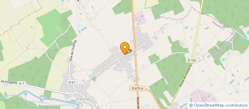 localisation de l'entreprise MONSIEUR JACKY BEAUGILLET  CHEVERNY