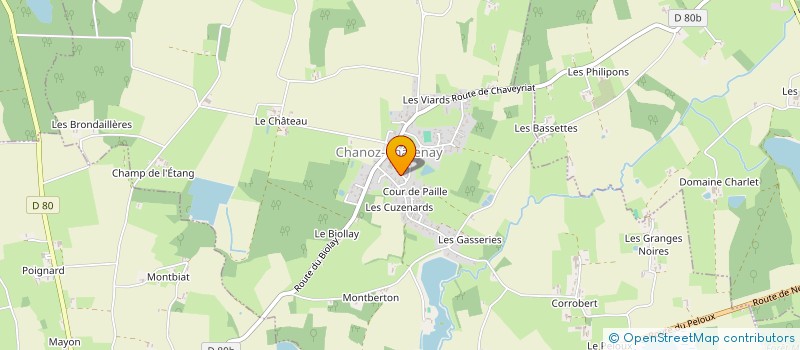 localisation de l'entreprise MONSIEUR JACKY BEAUPREAU à CHANOZ-CHATENAY