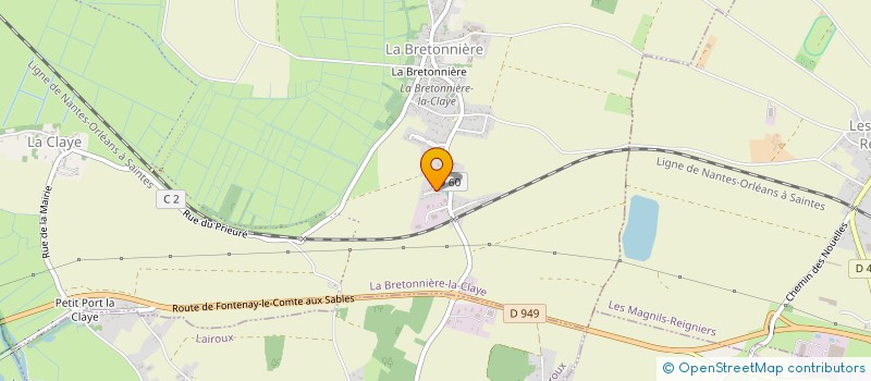 localisation de l'entreprise MONSIEUR JACKY BECAUD  LA BRETONNIERE-LA-CLAYE