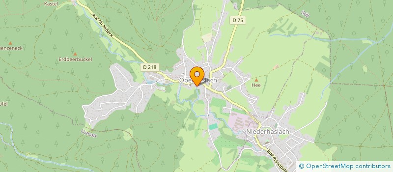 localisation de l'entreprise MONSIEUR JACKY BECK  OBERHASLACH