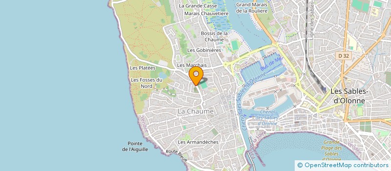 localisation de l'entreprise MONSIEUR JACKY BENOIST à LES SABLES D'OLONNE
