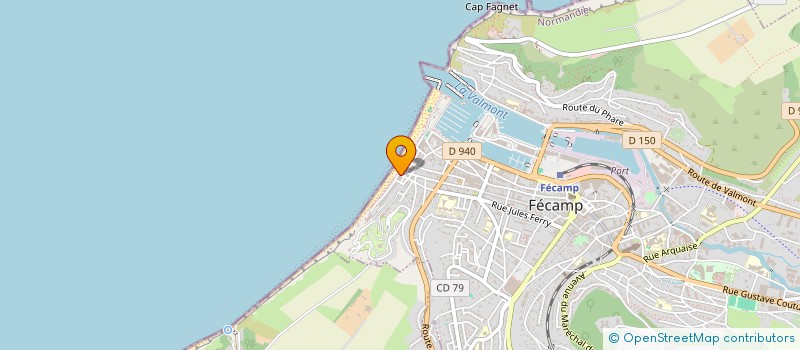 localisation de l'entreprise MONSIEUR JACKY BENOIT  FECAMP