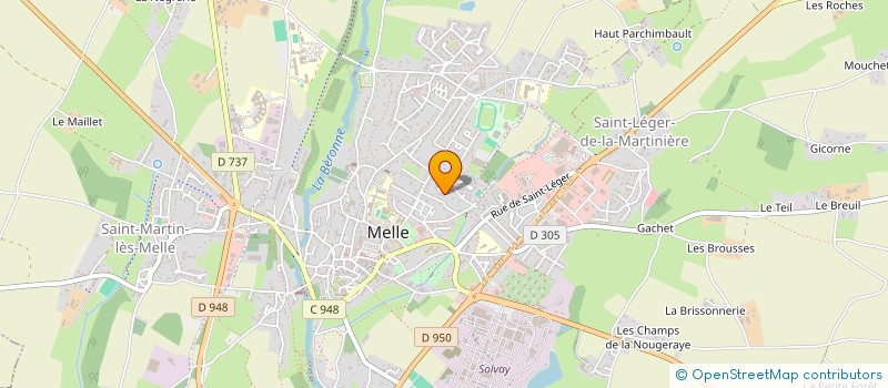 localisation de l'entreprise MONSIEUR JACKY BERLAND  MELLE