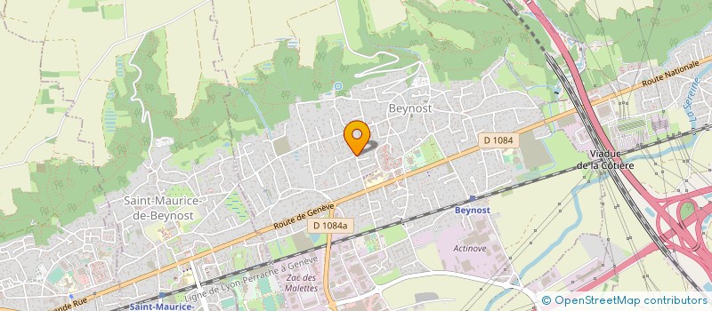localisation de l'entreprise MONSIEUR JACKY BERNARD  BEYNOST