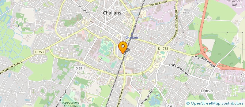 localisation de l'entreprise MONSIEUR JACKY BERRIAU à CHALLANS