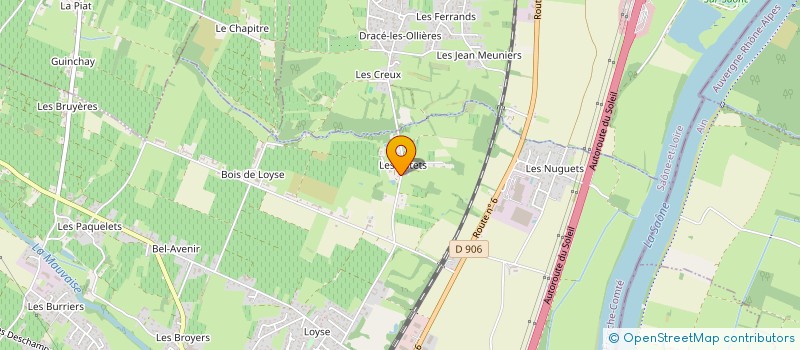 localisation de l'entreprise MONSIEUR JACKY BERTHET  CHAPELLE-DE-GUINCHAY (LA)