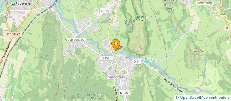 localisation de l'entreprise MONSIEUR JACKY BIDAUD  MACORNAY