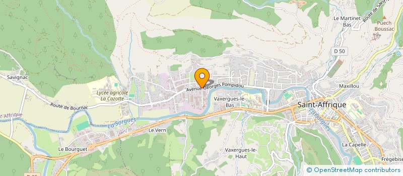 localisation de l'entreprise MONSIEUR JACKY BONNAFE  SAINT-AFFRIQUE