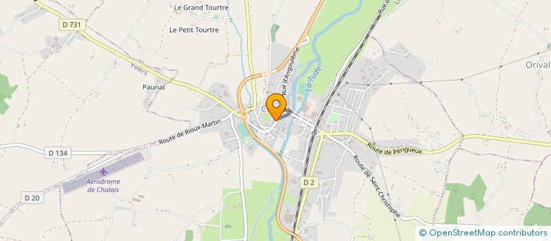 localisation de l'entreprise MONSIEUR JACKY BONNEAU à CHALAIS