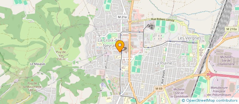 localisation de l'entreprise MONSIEUR JACKY BONNET  CLERMONT-FERRAND