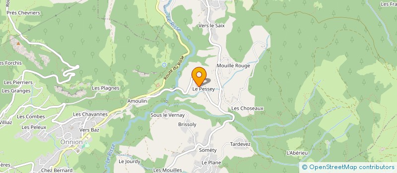 localisation de l'entreprise MONSIEUR JACKY BOSSON  ONNION