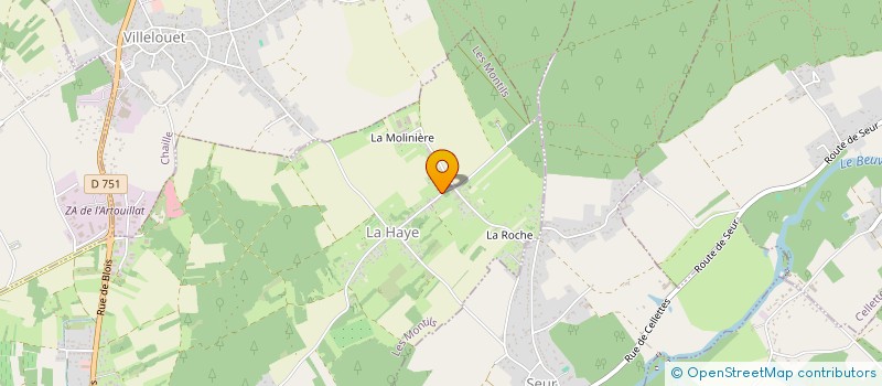 localisation de l'entreprise MONSIEUR JACKY BOUGE  LE CONTROIS-EN-SOLOGNE