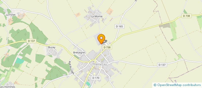 localisation de l'entreprise MONSIEUR JACKY BRANDEAU  THENEZAY