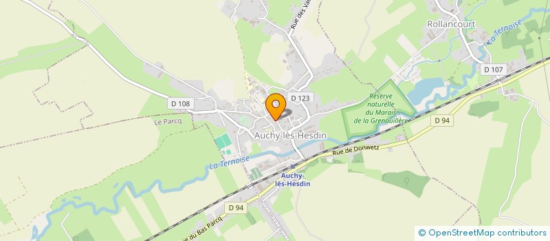 localisation de l'entreprise MONSIEUR JACKY BRICE LUDOVIC FOURTIER à AUCHY-LES-HESDIN