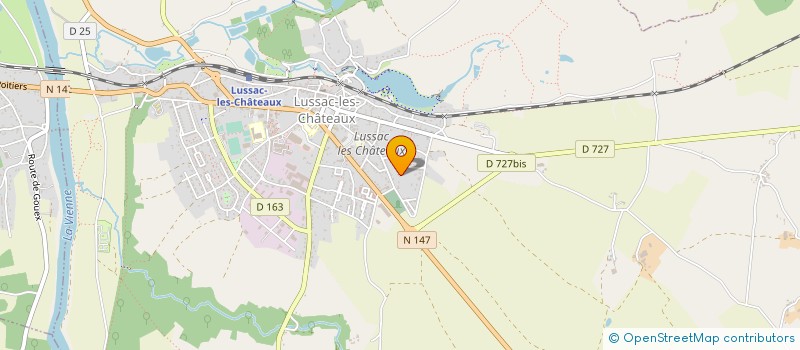localisation de l'entreprise MONSIEUR JACKY BROCHARD à LUSSAC-LES-CHATEAUX