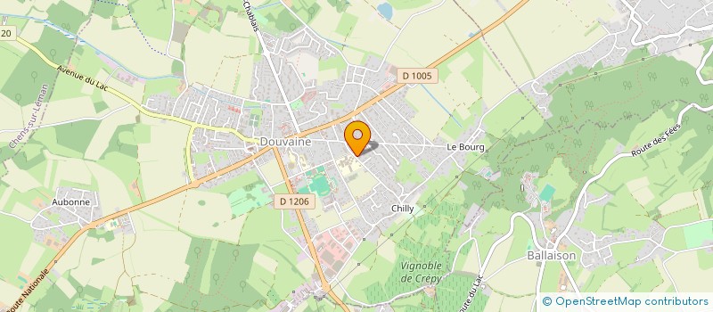 localisation de l'entreprise MONSIEUR JACKY BUCH à DOUVAINE