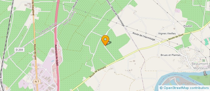 localisation de l'entreprise MONSIEUR JACKY BUFFIERE  PONT-DE-L'ISERE