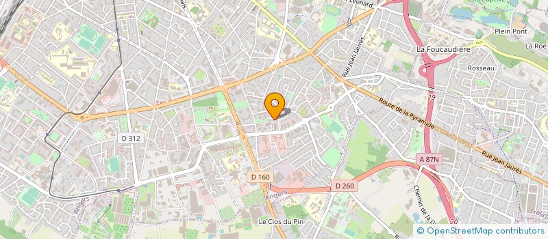 localisation de l'entreprise MONSIEUR JACKY CADOREL à ANGERS