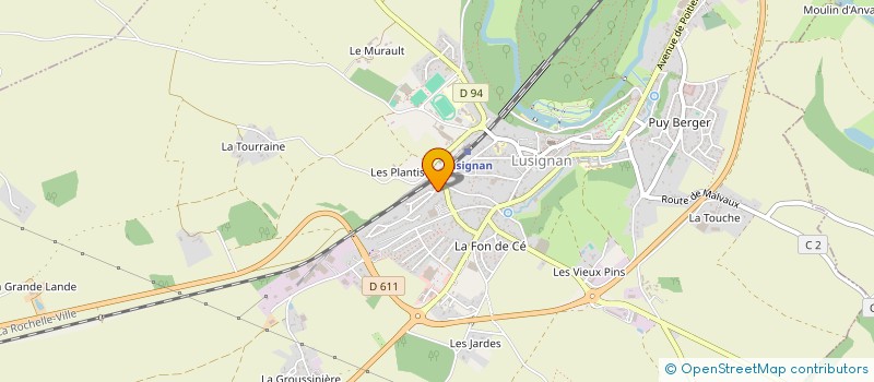 localisation de l'entreprise MONSIEUR JACKY CAPILLON  LUSIGNAN