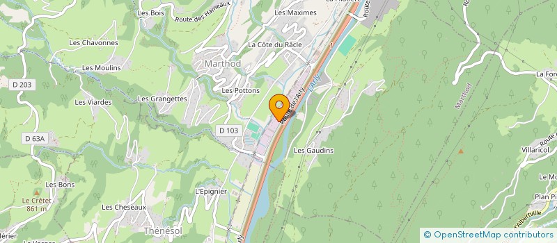 localisation de l'entreprise MONSIEUR JACKY CAVIGNEAUX  MARTHOD