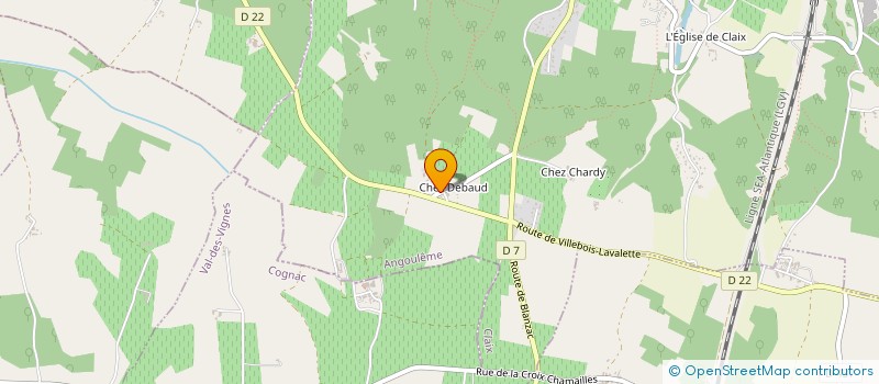 localisation de l'entreprise MONSIEUR JACKY CESBRON  CLAIX