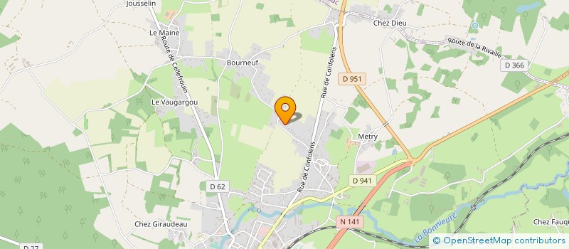 localisation de l'entreprise MONSIEUR JACKY CHAPERON à CHASSENEUIL-SUR-BONNIEURE