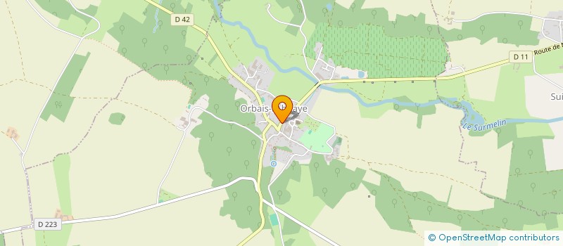 localisation de l'entreprise MONSIEUR JACKY CHARPENTIER  ORBAIS-L'ABBAYE