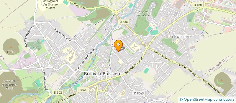 localisation de l'entreprise MONSIEUR JACKY CHAUN  BRUAY-LA-BUISSIERE