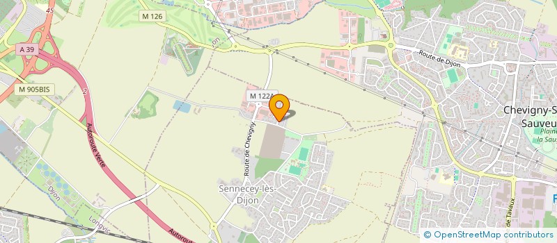 localisation de l'entreprise MONSIEUR JACKY CHEVALIER  SENNECEY-LES-DIJON