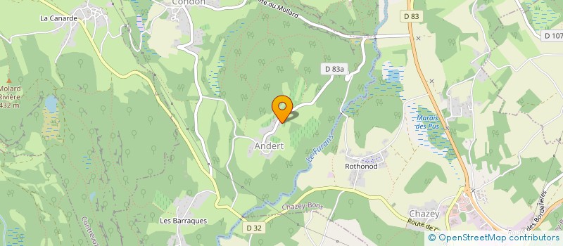 localisation de l'entreprise MONSIEUR JACKY CHEVALLIER  ANDERT-ET-CONDON