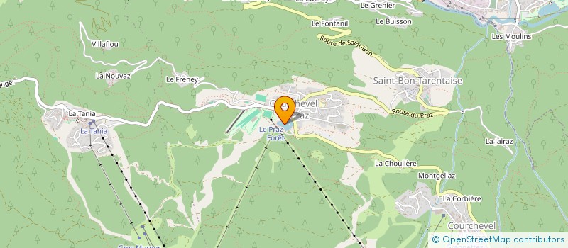 localisation de l'entreprise MONSIEUR JACKY CHEVALLIER à COURCHEVEL