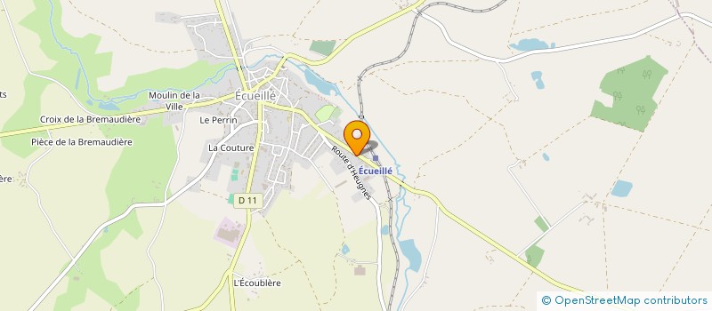 localisation de l'entreprise MONSIEUR JACKY CHRETIEN à ECUEILLE