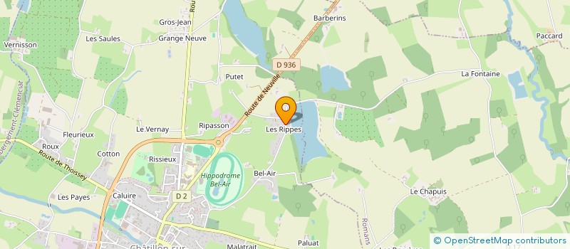 localisation de l'entreprise MONSIEUR JACKY CLERC  CHATILLON-SUR-CHALARONNE