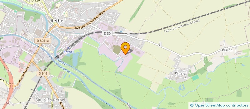 localisation de l'entreprise MONSIEUR JACKY COLLART  RETHEL