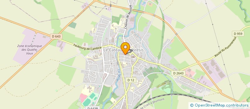 localisation de l'entreprise MONSIEUR JACKY CRAPET à LE CATEAU-CAMBRESIS