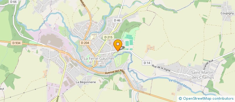 localisation de l'entreprise MONSIEUR JACKY CRE à LA FERTE-GAUCHER