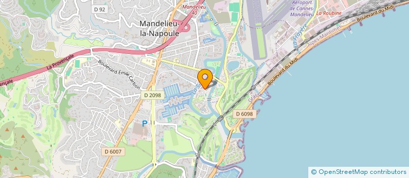 localisation de l'entreprise MONSIEUR JACKY CURTON à MANDELIEU-LA-NAPOULE