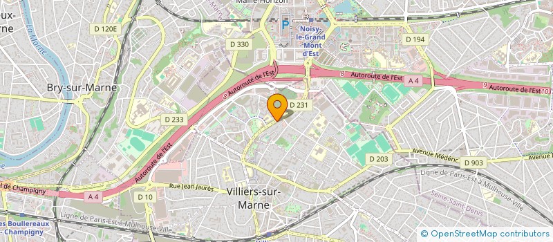 localisation de l'entreprise MONSIEUR JACKY DA SILVA VOUDISSA à VILLIERS-SUR-MARNE
