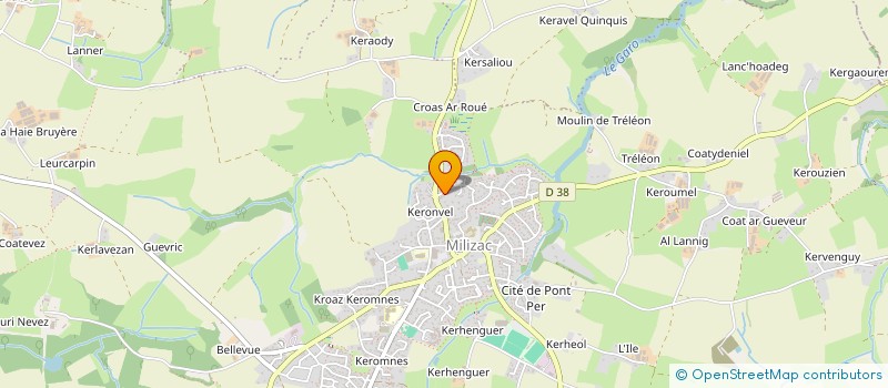 localisation de l'entreprise MONSIEUR JACKY DAGORN  MILIZAC-GUIPRONVEL