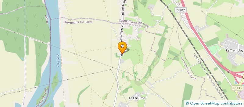 localisation de l'entreprise MONSIEUR JACKY DAROUX  GERMIGNY-SUR-LOIRE