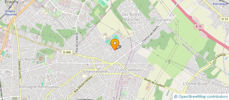 localisation de l'entreprise MONSIEUR JACKY DAVID  CONFLANS-SAINTE-HONORINE