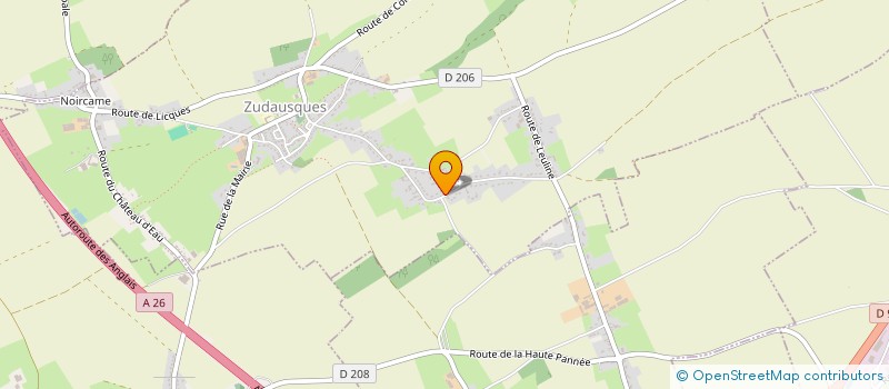 localisation de l'entreprise MONSIEUR JACKY DECROO  ZUDAUSQUES