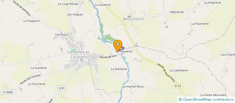 localisation de l'entreprise MONSIEUR JACKY DEFREVAL  LANDELLES-ET-COUPIGNY