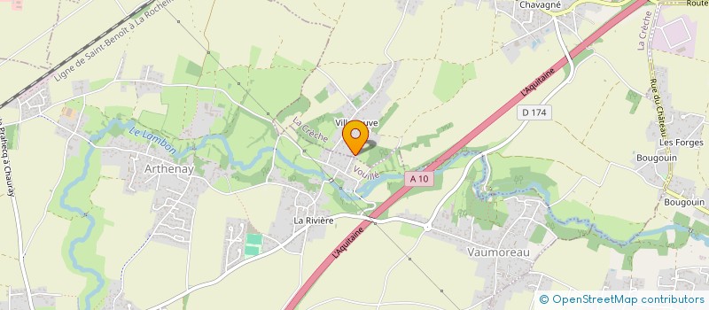 localisation de l'entreprise MONSIEUR JACKY DELETANG  LA CRECHE